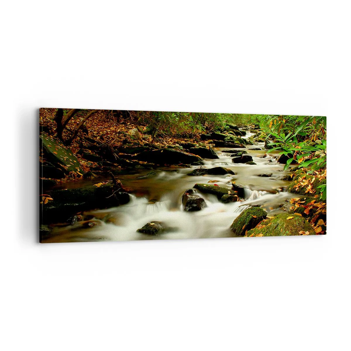 Obraz na plátne - Ako tekuté striebro - 120x50 cm