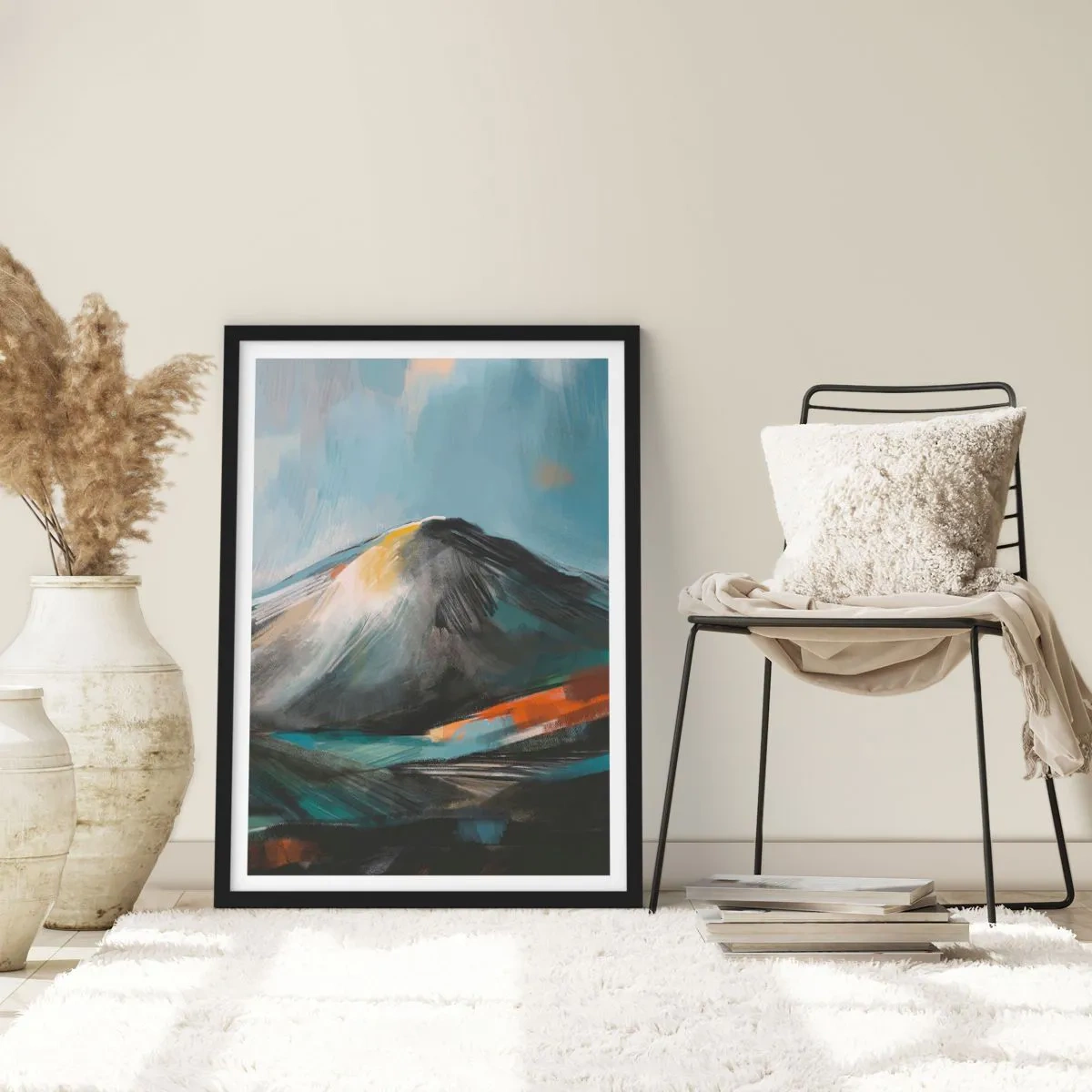 Plagát v čiernom ráme - Surové a krásne - 61x91 cm