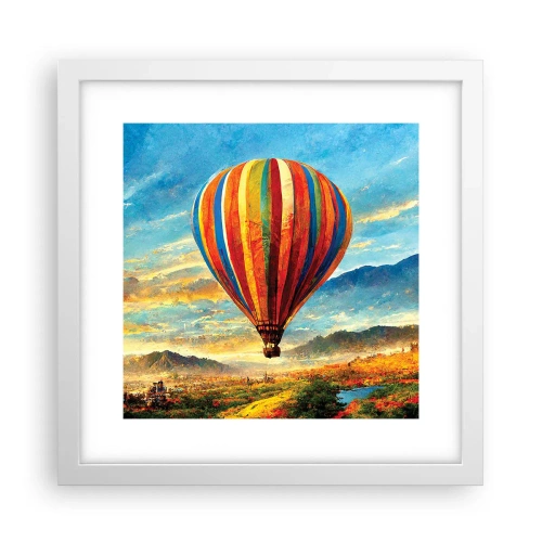 Plagát v bielom ráme - V tichu je toho vidieť viac - 30x30 cm