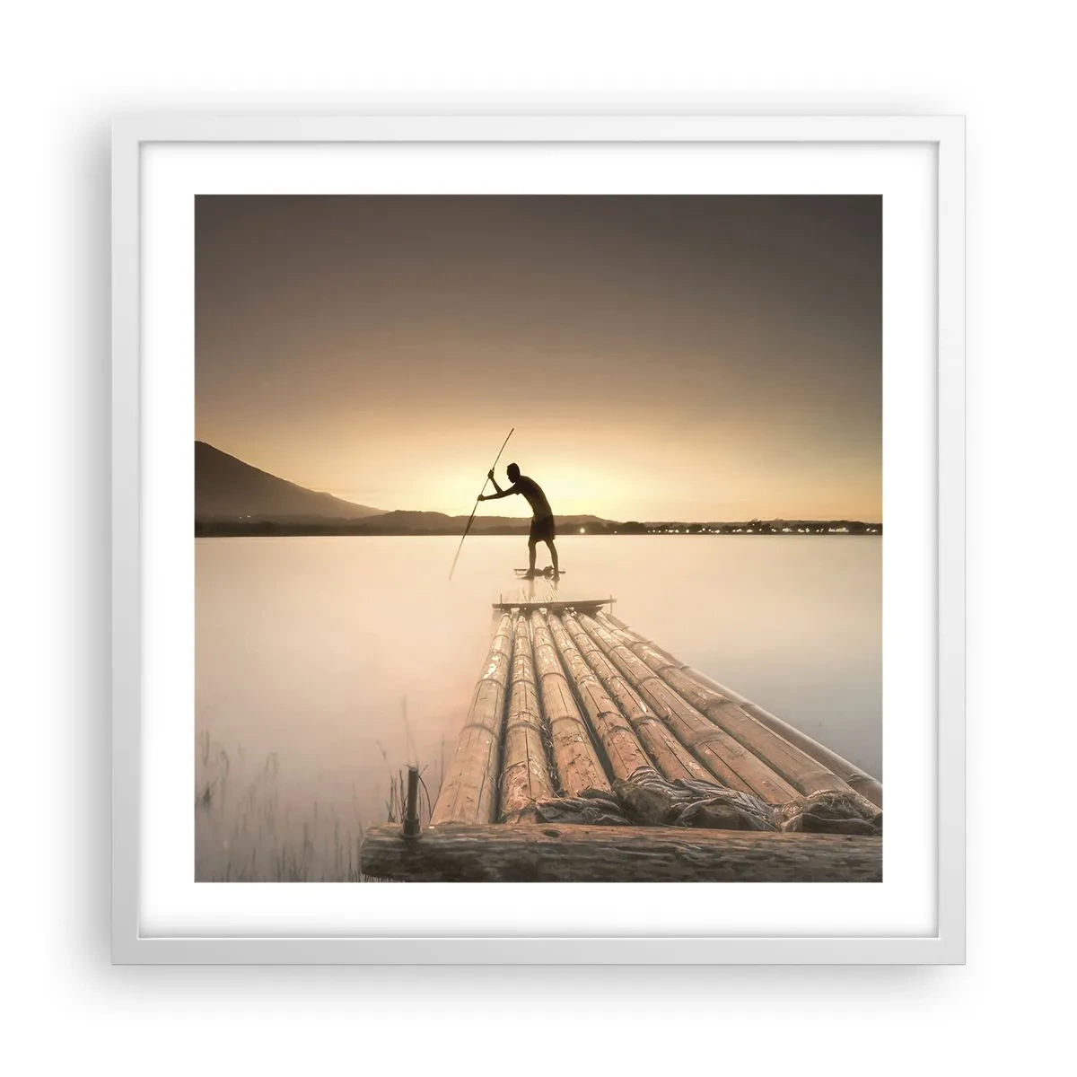 Plagát v bielom ráme - Pred odpočinkom - 50x50 cm