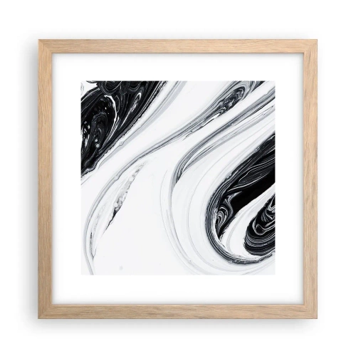 Plagát v ráme zo svetlého duba - Spojenie protikladov - 30x30 cm