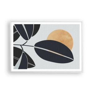 Plagát v bielom ráme - Deň horúceho leta - 100x70 cm