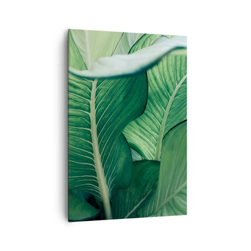 Obraz na plátne - Intenzívne zelený život - 70x100 cm