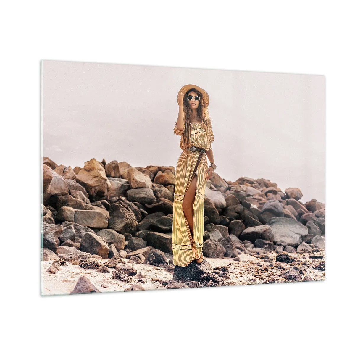 Obraz na skle - Kúzlo kameňov - 100x70 cm