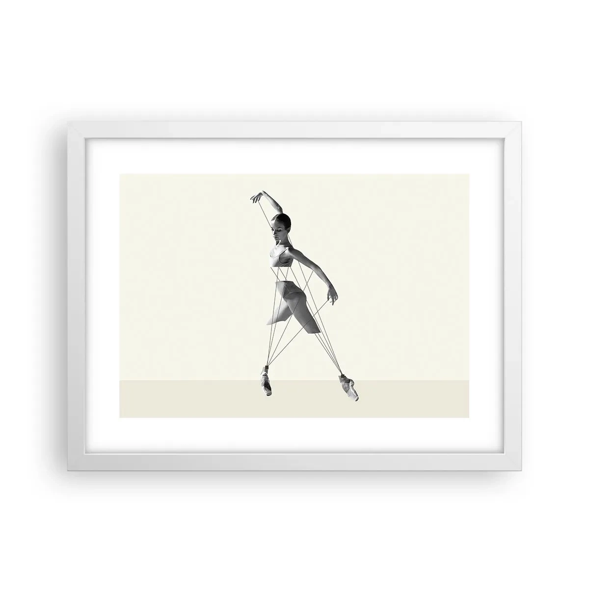 Plagát v bielom ráme - V divadle sveta - 40x30 cm