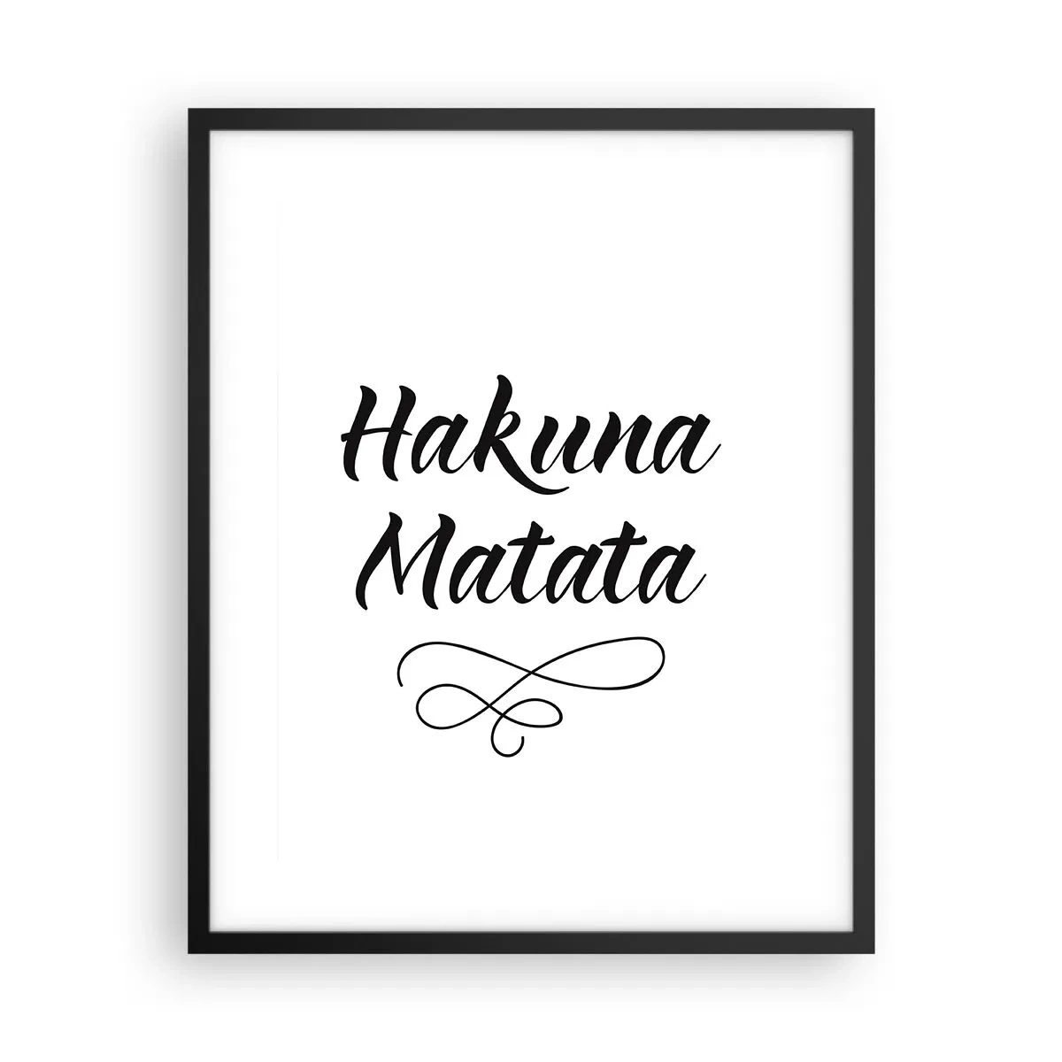 Plagát v čiernom ráme - Najlepšia rada - 40x50 cm