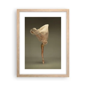 Plagát v ráme zo svetlého duba - Hneď poletí - 30x40 cm