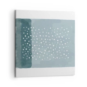 Obraz na plátne - Pestované na modrej - 60x60 cm