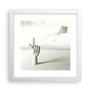 Plagát v bielom ráme - Výzva - 30x30 cm