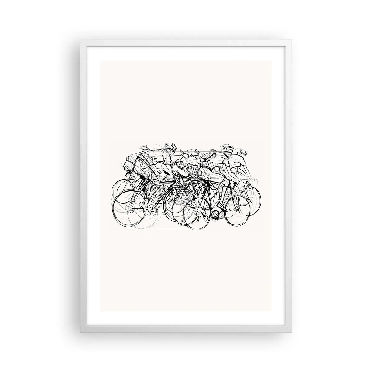 Plagát v bielom ráme - Spoločne v tíme - 50x70 cm