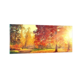 Obraz na skle - Červené je krásne - 100x40 cm