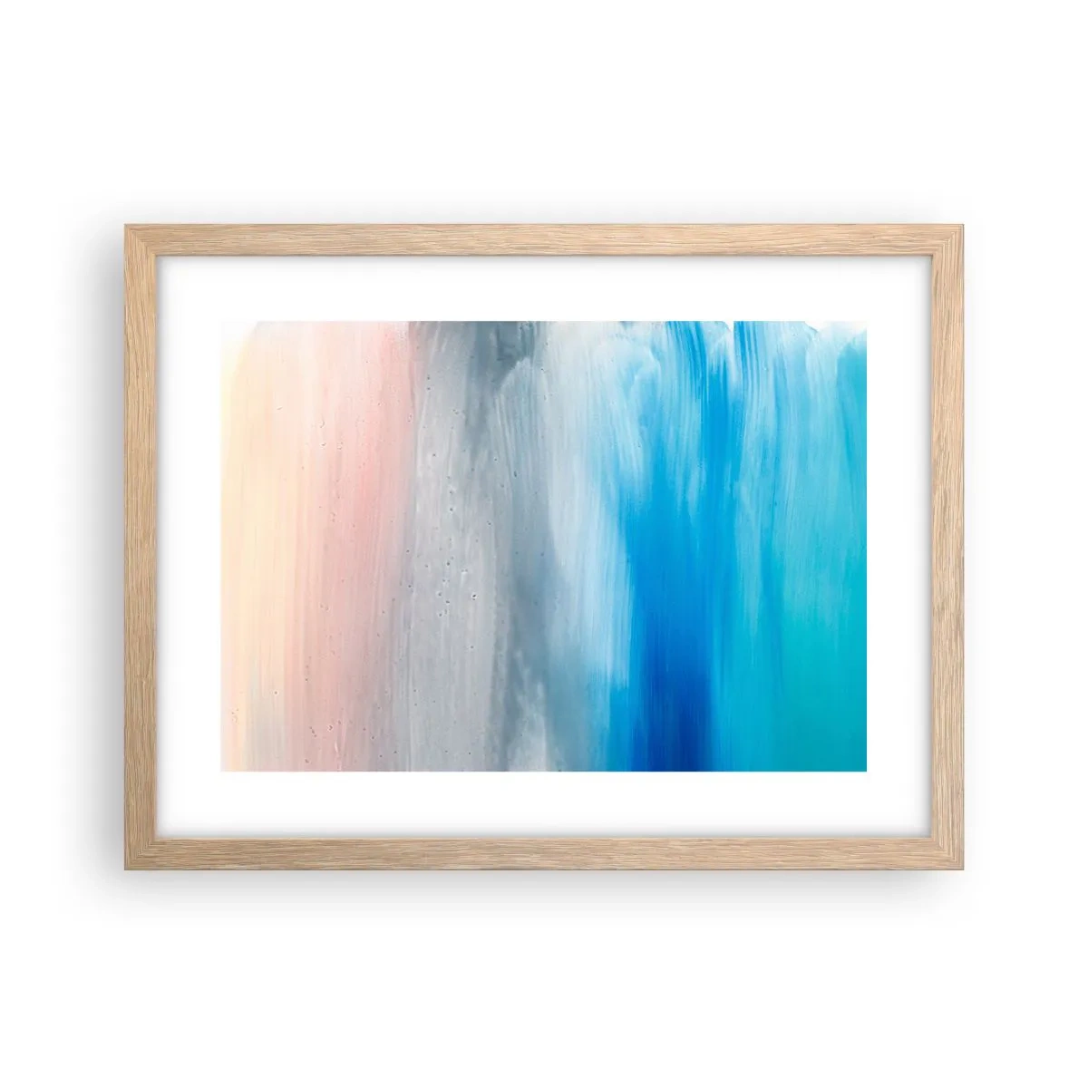 Plagát v ráme zo svetlého duba - Živly: vzduch - 40x30 cm