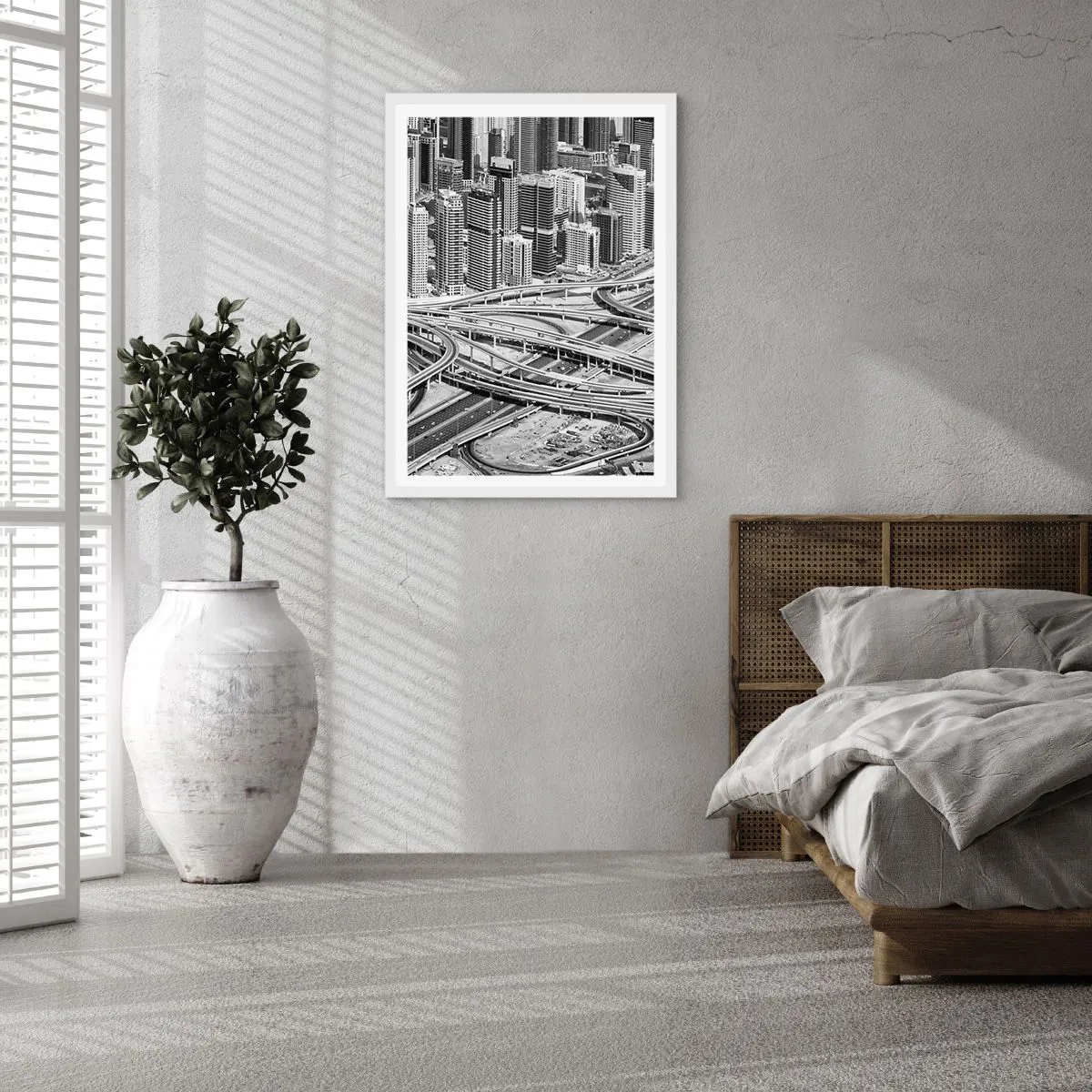 Plagát v bielom ráme - Dubaj – neskutočné mesto - 30x40 cm