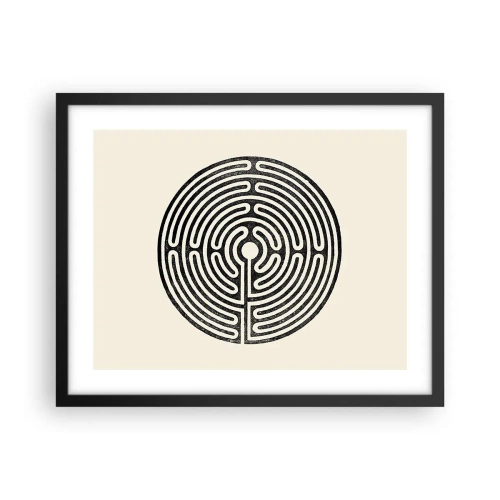 Plagát v čiernom ráme - Tajomný poriadok - 50x40 cm