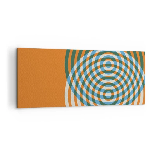 Obraz na plátne - Abstraktná kruhová variácia - 100x40 cm