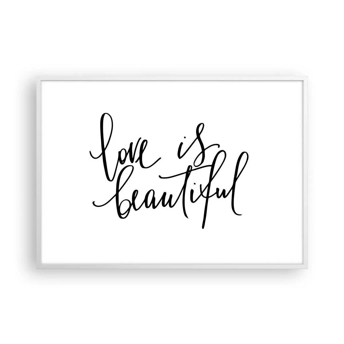 Plagát v bielom ráme - Prečítaj a zopakuj - 100x70 cm