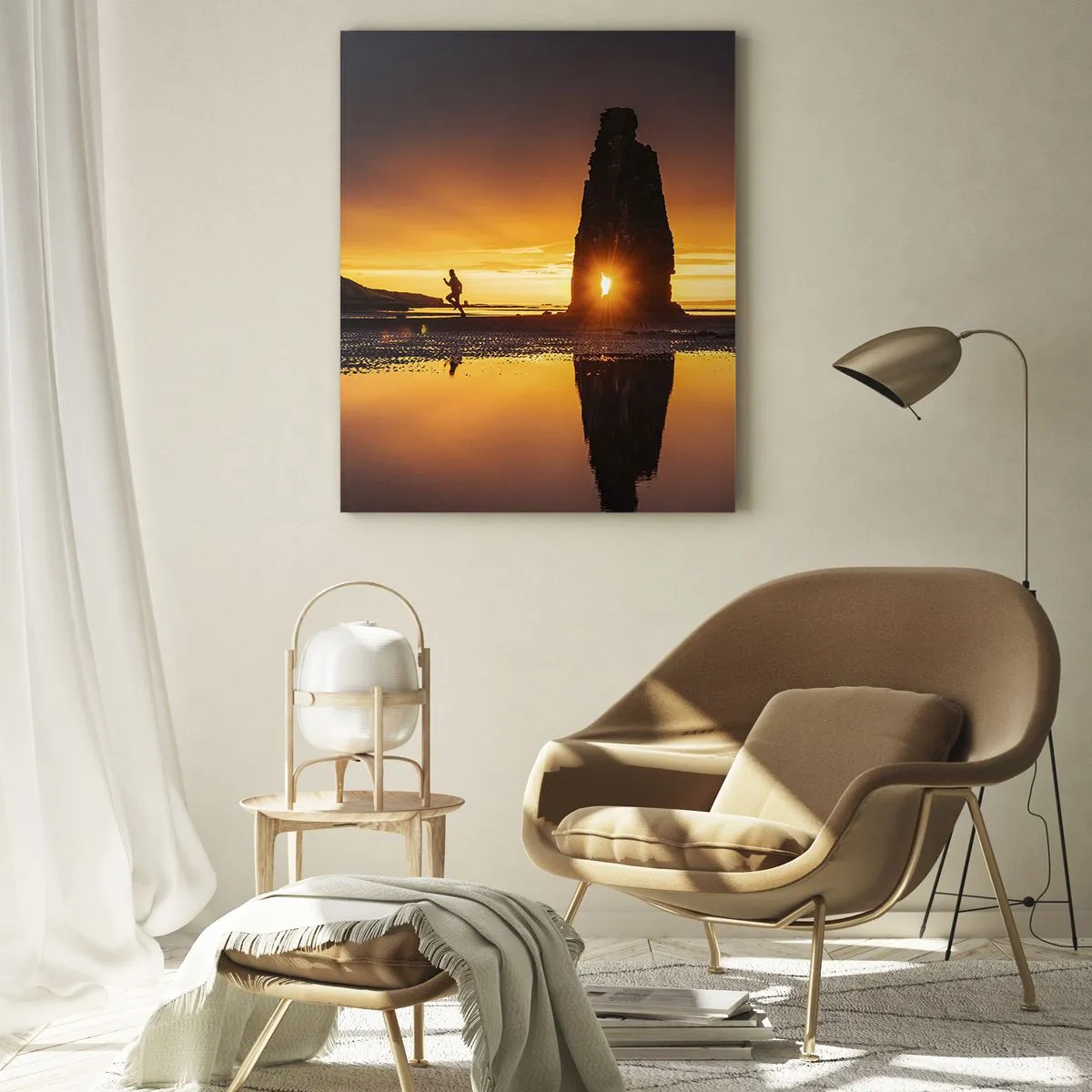 Obraz na skle - Iba ty a príroda - 50x70 cm