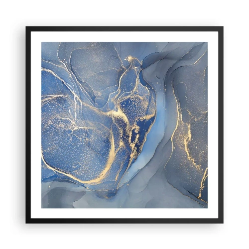 Plagát v čiernom ráme - Zlatý prach - 60x60 cm