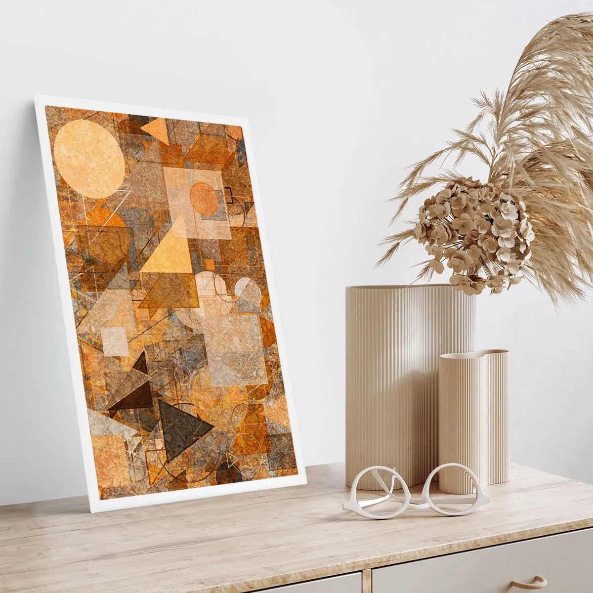 Plagát - Kubistické bronzové štúdium - 70x100 cm