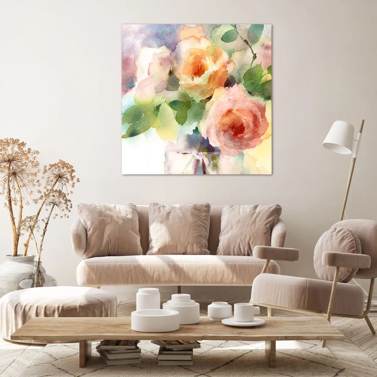 Obraz na plátne - Jemné ako akvarel - 40x40 cm