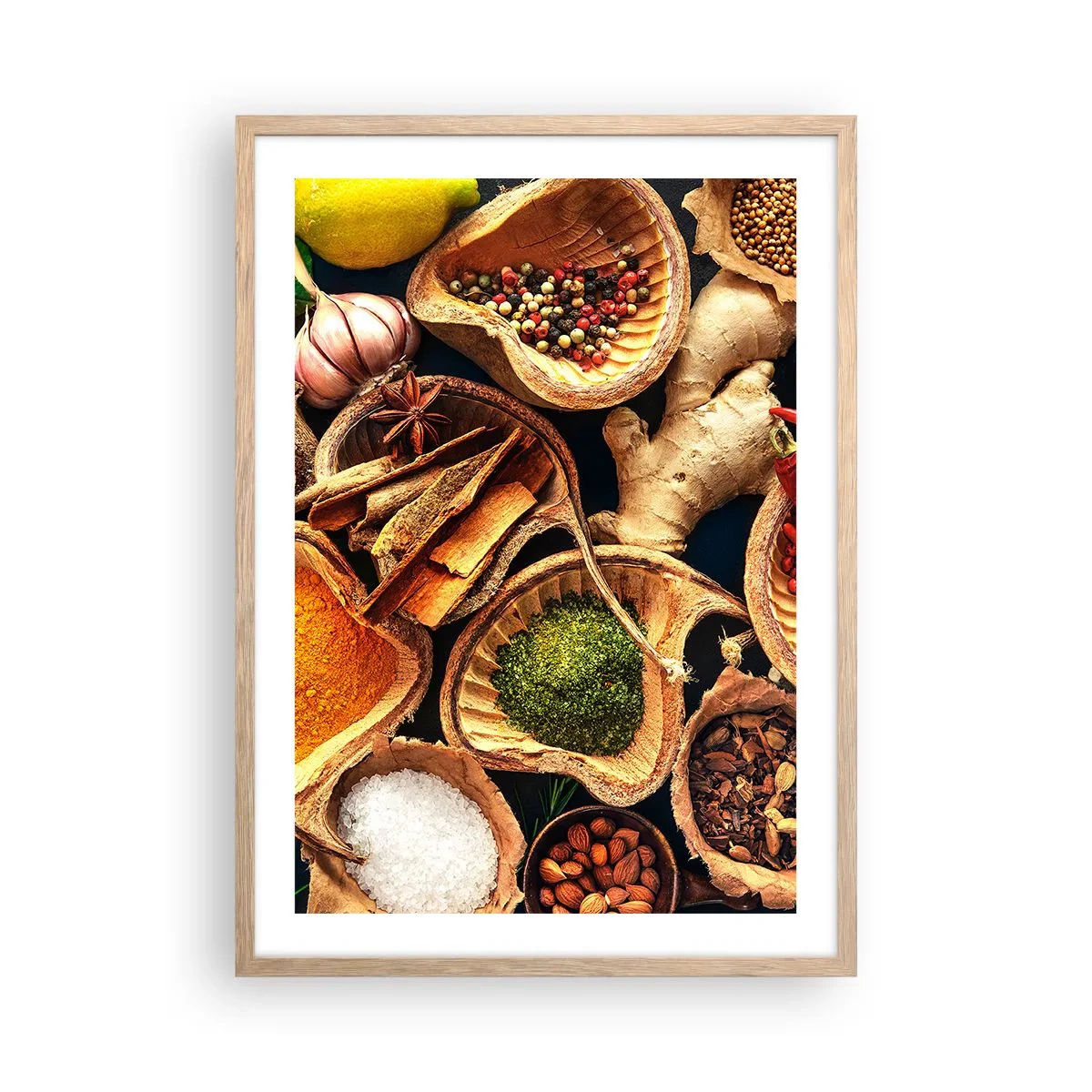 Plagát v ráme zo svetlého duba - Vezmi si, čo chceš - 50x70 cm