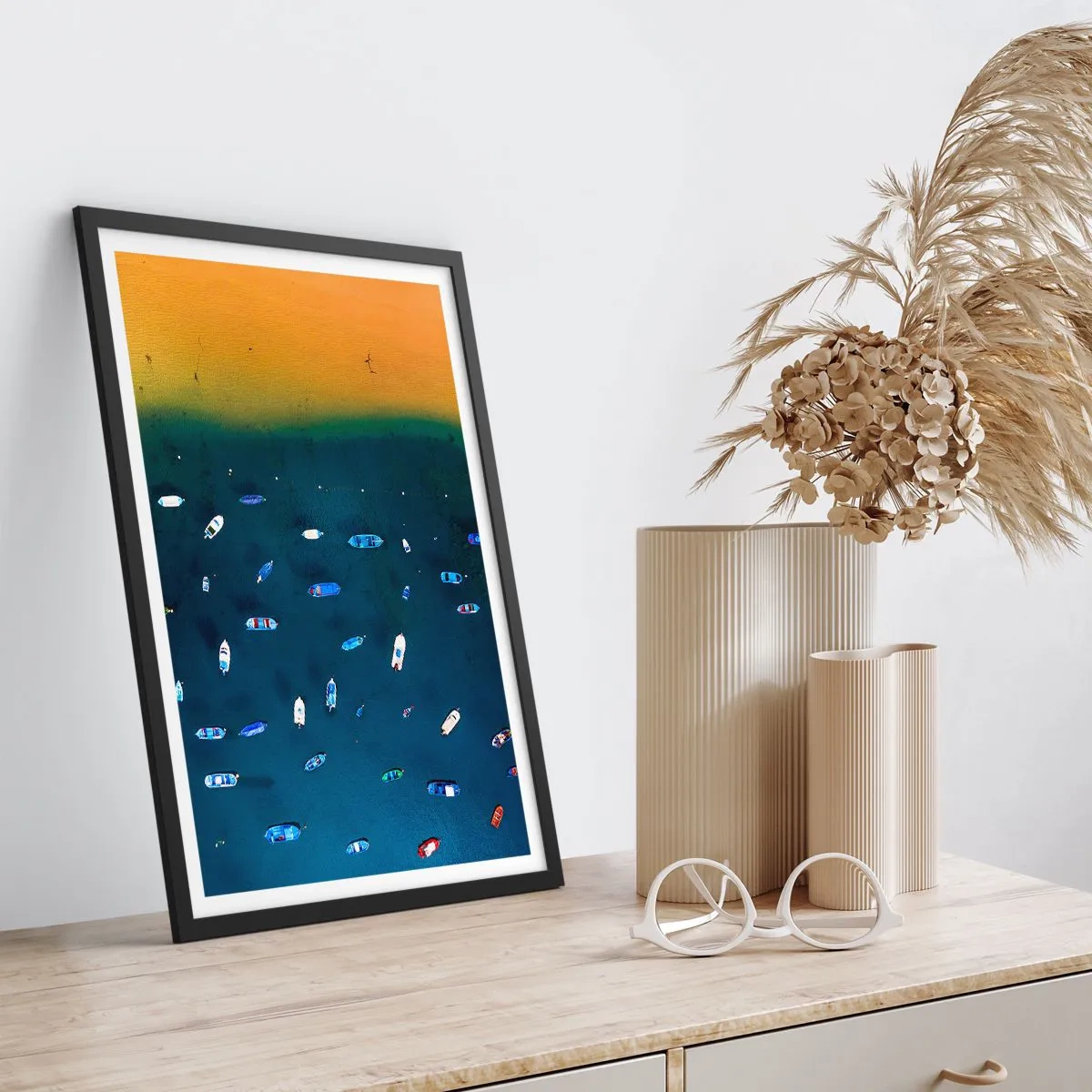 Plagát v čiernom ráme - Prázdninová hra - 40x50 cm