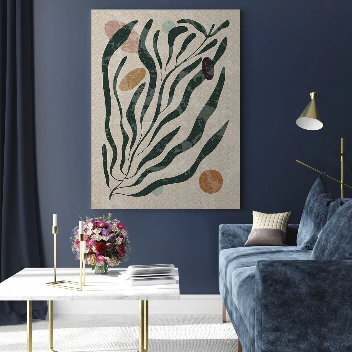 Obraz na skle - Uprostred zelene - 50x70 cm