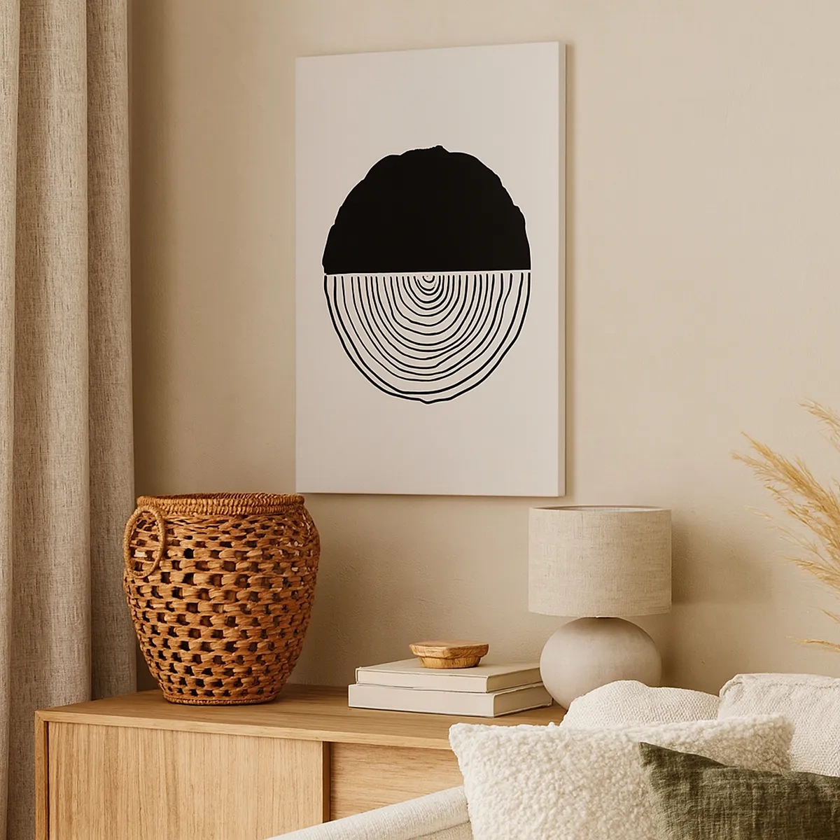 Obraz na plátne - Pol na pol - 50x70 cm