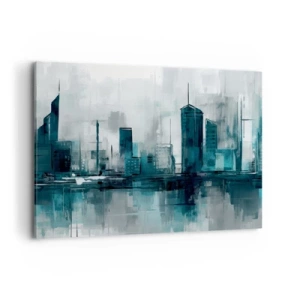 Obraz na plátne - Mesto vo farbe dažďa - 100x70 cm