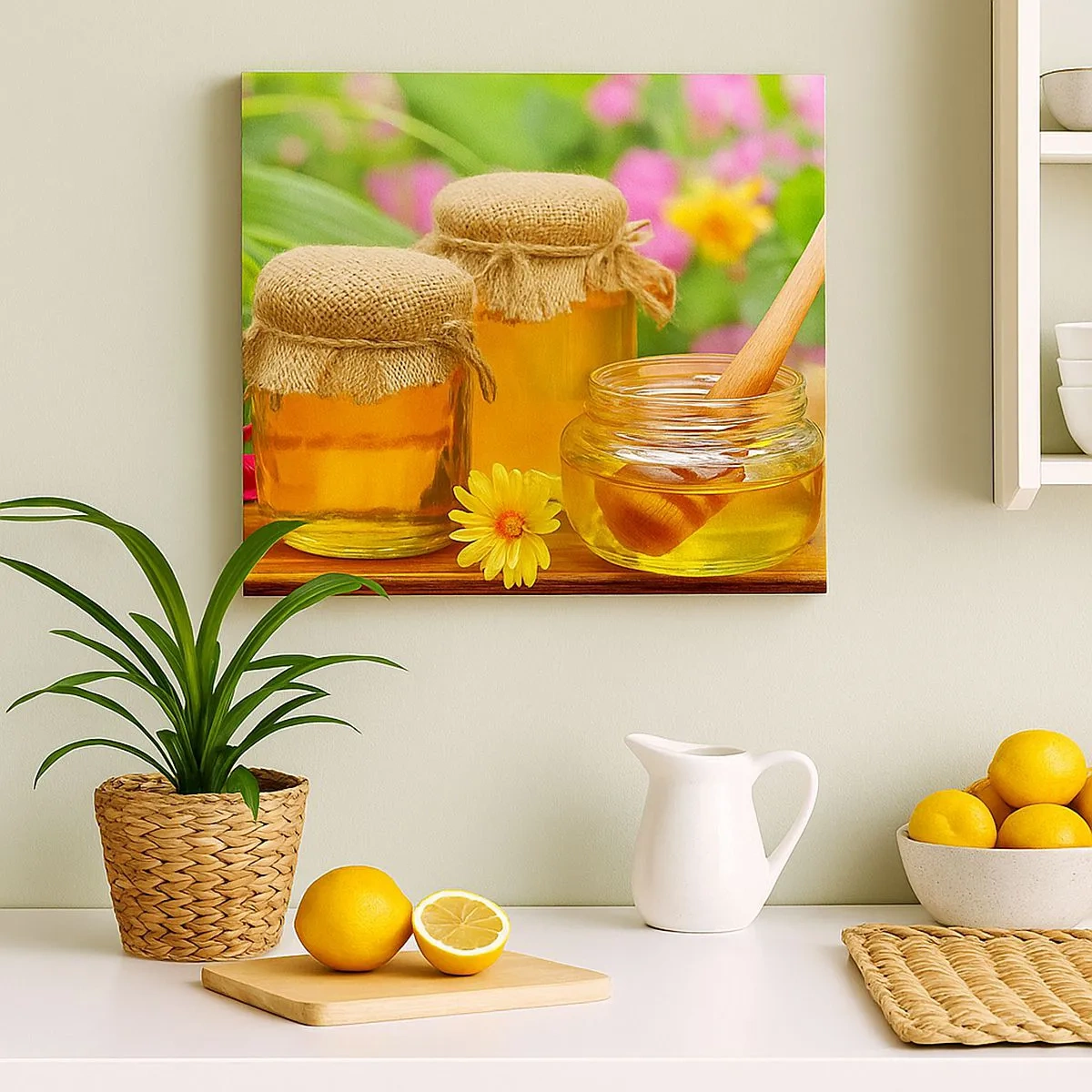 Obraz na plátne - Sladko a kvetinovo - 30x30 cm