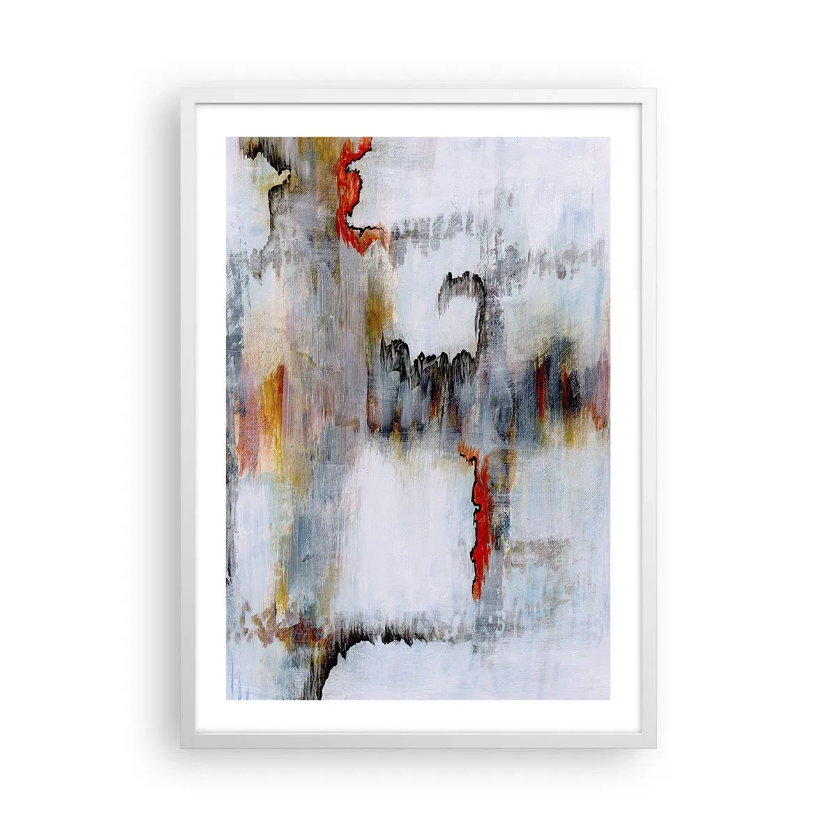 Plagát v bielom ráme - Paličkou po vode - 50x70 cm