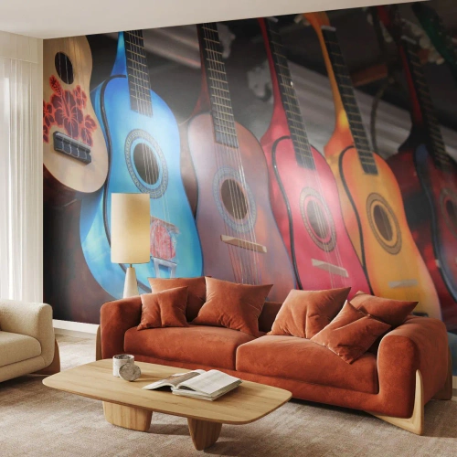 Fototapeta Premium Sand - Latinskoamerická atmosféra - Hudba, Gitara, Hudobný nástroj - 400x280 cm