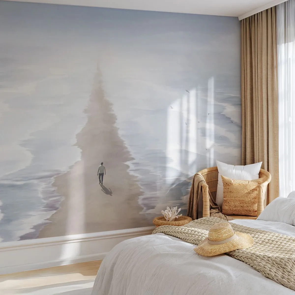 Fototapeta Premium Sand - Svetlá budúcnosť - More, Svetlý, Pláž - 500x350 cm