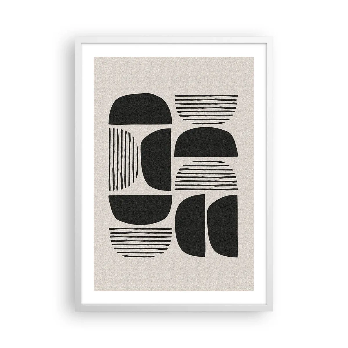 Plagát v bielom ráme - Polovičaté sústavy - 50x70 cm