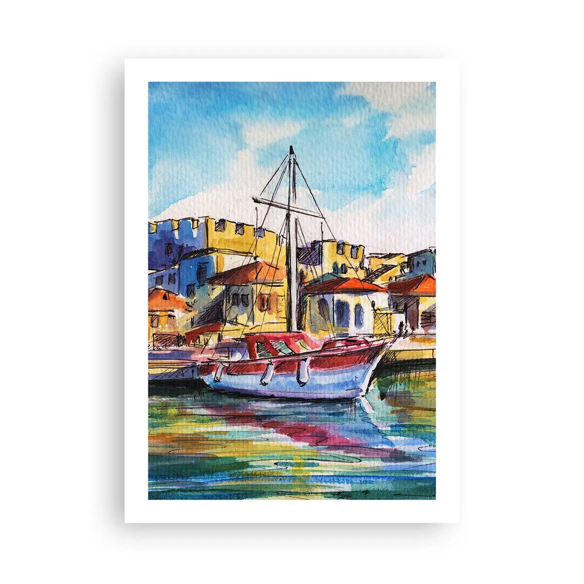 Plagát - Dúhové popoludnie - 50x70 cm