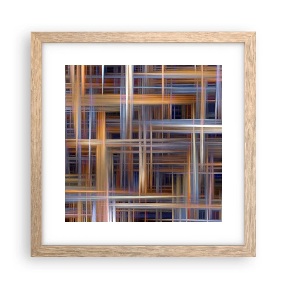 Plagát v ráme zo svetlého duba - Utkané zo svetla - 30x30 cm