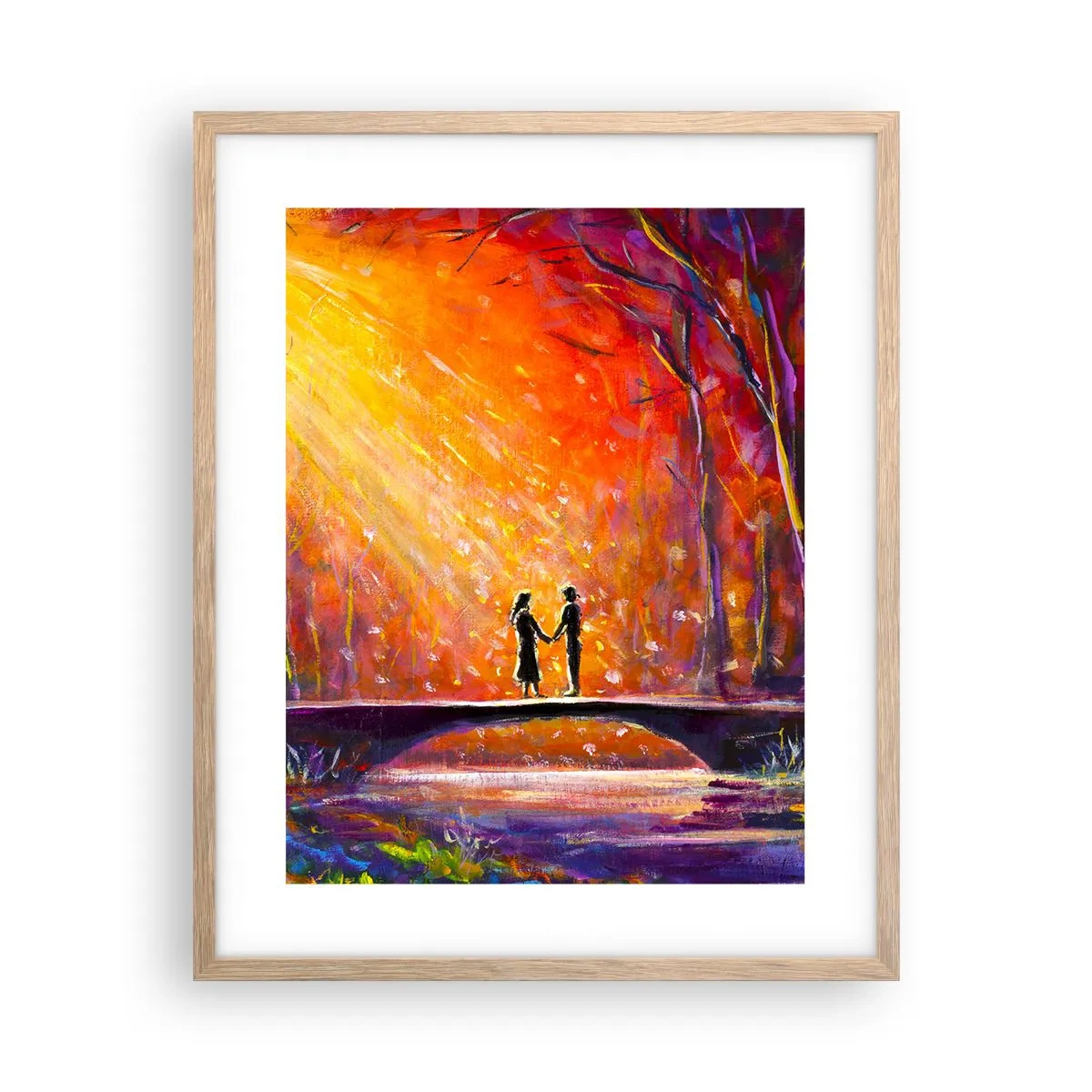 Plagát v ráme zo svetlého duba - Nebo ich tiež miluje - 40x50 cm