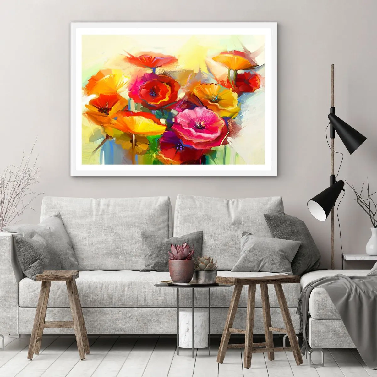 Plagát v bielom ráme - Nielen červené - 40x30 cm