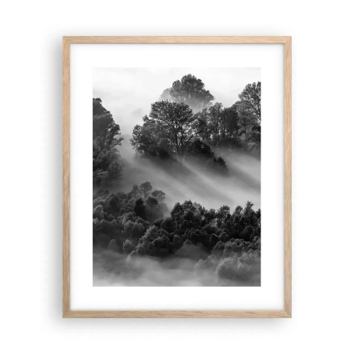 Plagát v ráme zo svetlého duba - Prebúdzanie zo spánku - 40x50 cm