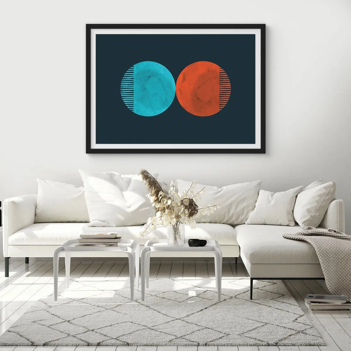 Plagát v čiernom ráme - Iba geometria? - 50x40 cm