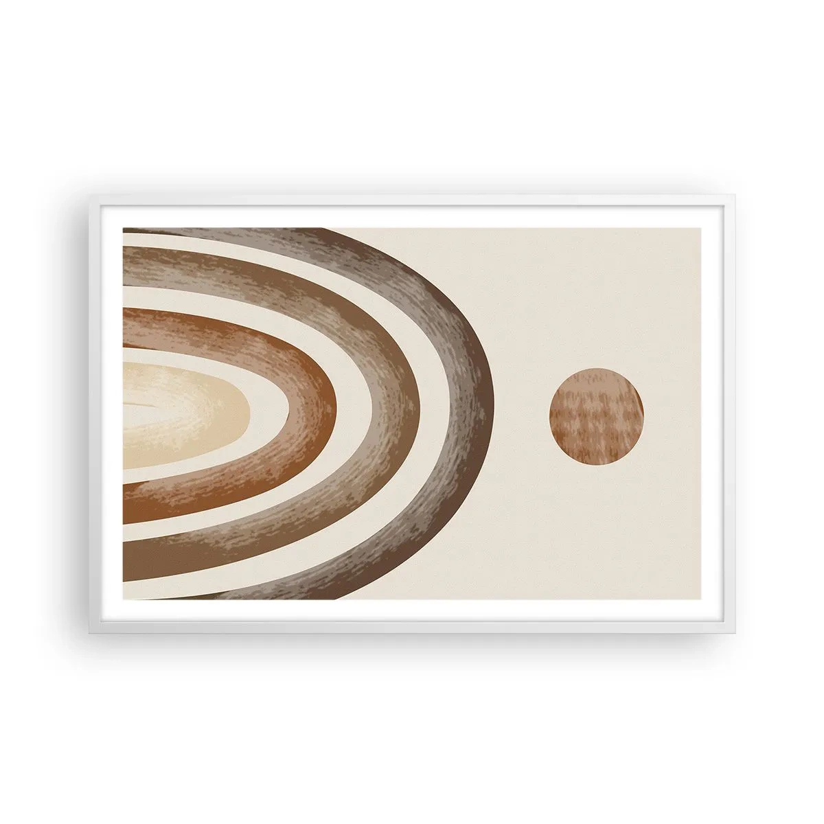 Plagát v bielom ráme - V ďalekej galaxii - 91x61 cm