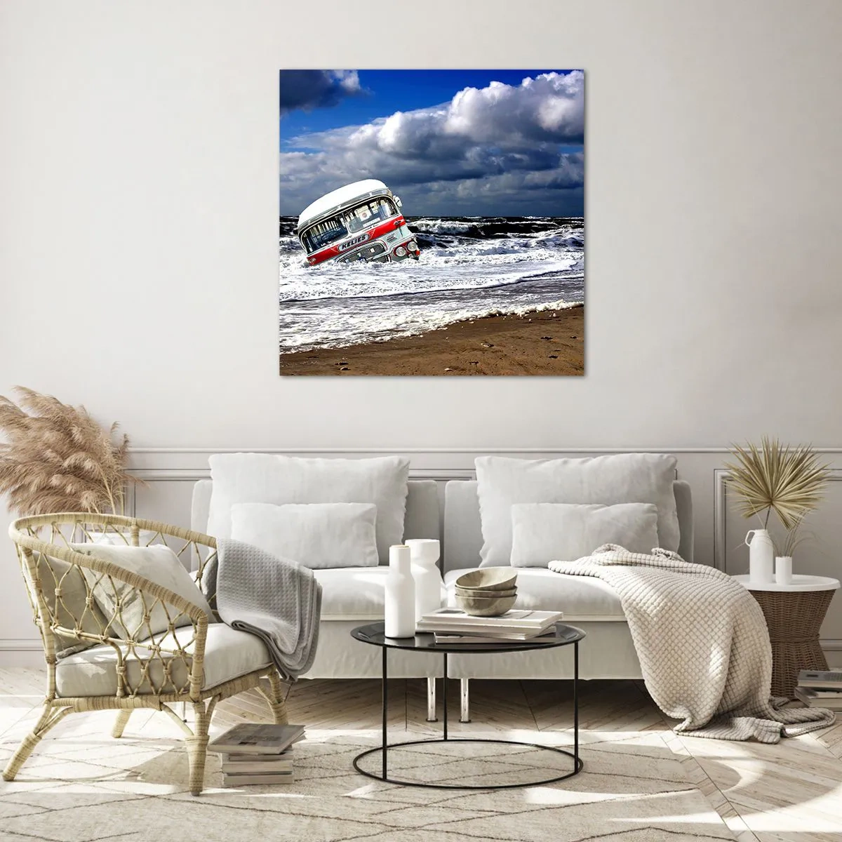 Obraz na skle - A čomu sa čuduješ? - 70x70 cm