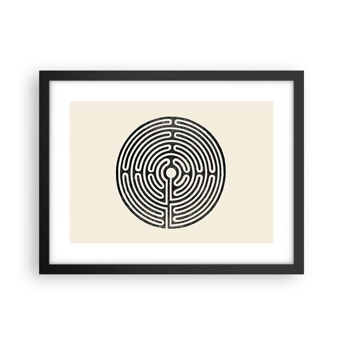 Plagát v čiernom ráme - Tajomný poriadok - 40x30 cm