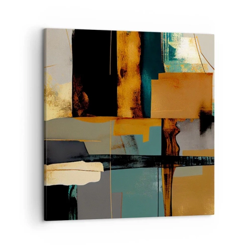 Obraz na plátne - Abstrakcia – svetlo a tieň - 50x50 cm