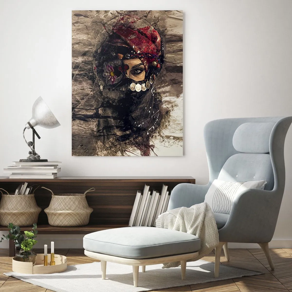 Obraz na skle - Prinajmenšom znepokojujúca - 50x70 cm