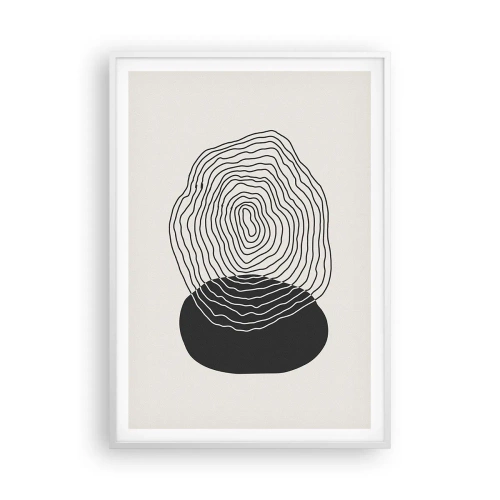 Plagát v bielom ráme - Trvanie a kmitanie - 70x100 cm