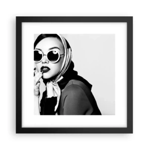 Plagát v čiernom ráme - Pozdravy zo 60. rokov - 30x30 cm