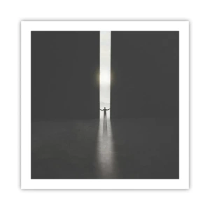 Plagát - Krok k svetlej budúcnosti - 60x60 cm
