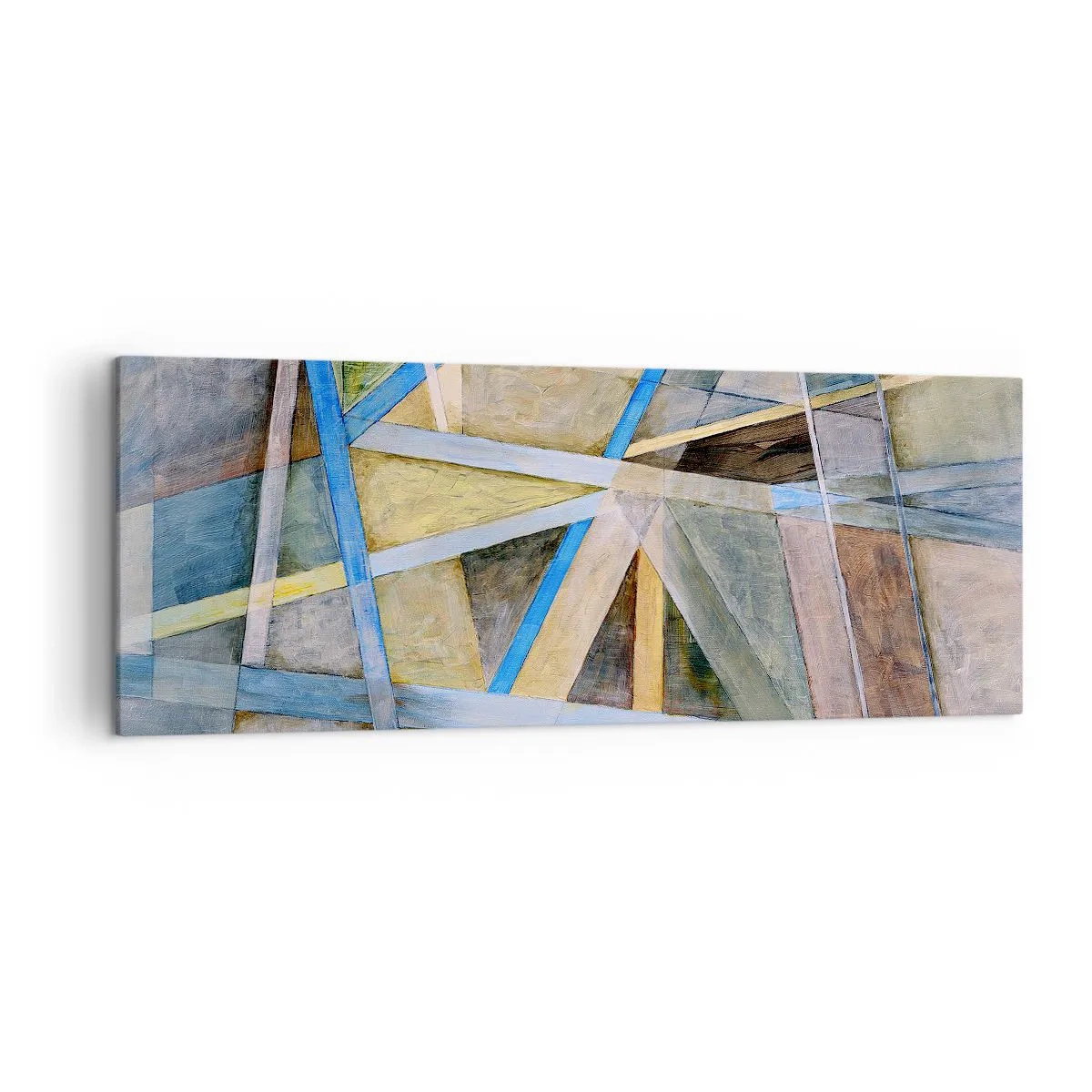 Obraz na plátne - Priamo alebo diagonálne? - 140x50 cm