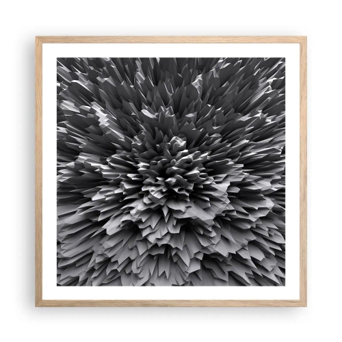 Plagát v ráme zo svetlého duba - Ostrejšie to už nebude - 60x60 cm